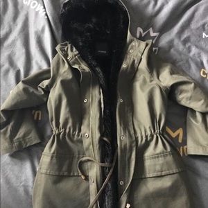 Pinko Military Parka size 38 MSRP$710